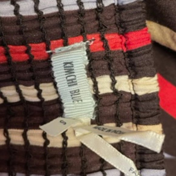 Kimchi Blue Striped Sweetheart Mini Dress Size Small - Picture 5 of 6